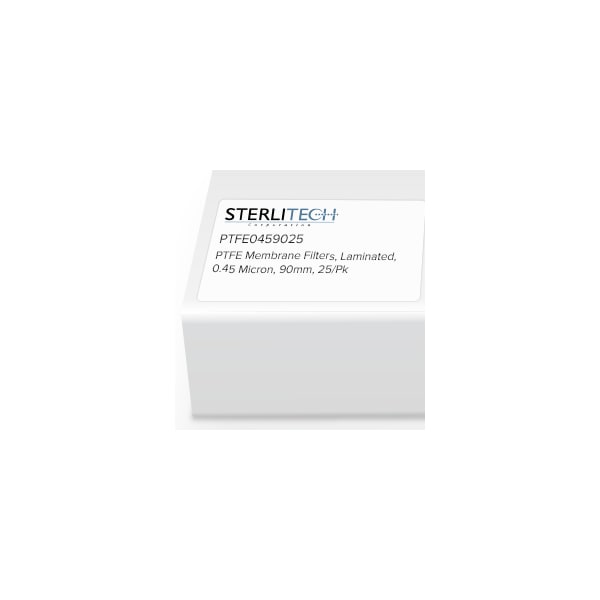 Sterlitech PTFE Laminated Membrane Filters, 0.45 Micron, 90mm, PK25 PTFE0459025 - main
